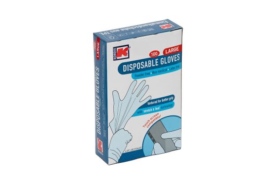 Kordis 100 Large Disposable Gloves x 2