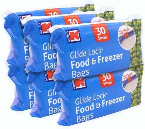 Kordis 30 Small Glide Lock® Food & Freezer Bags x 6